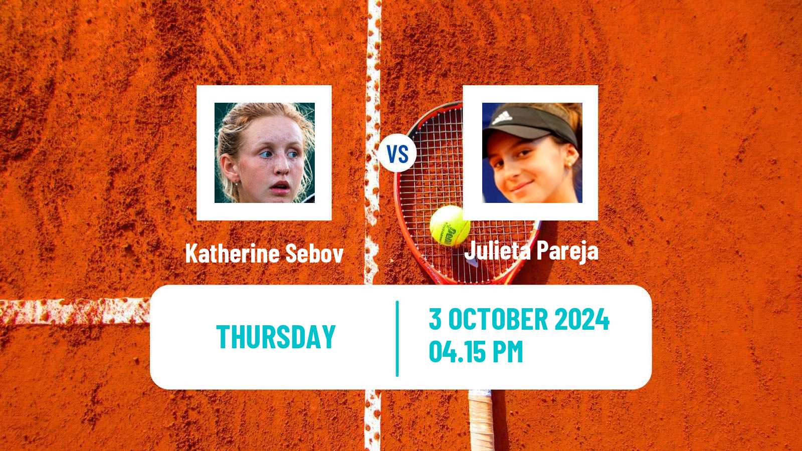 Tennis ITF W75 Rancho Santa Fe Ca Women Katherine Sebov - Julieta Pareja