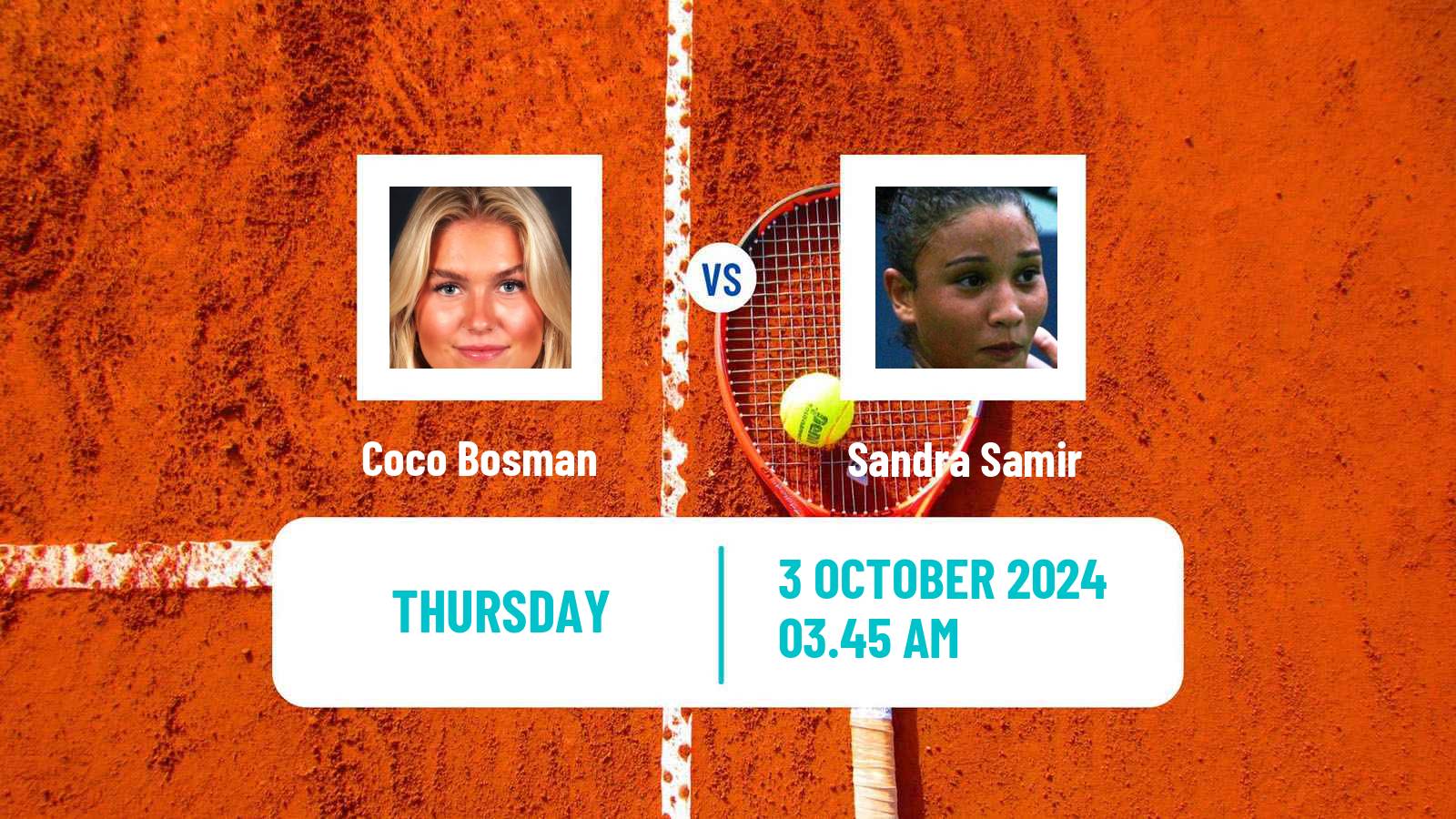 Tennis ITF W15 Sharm Elsheikh 12 Women Coco Bosman - Sandra Samir