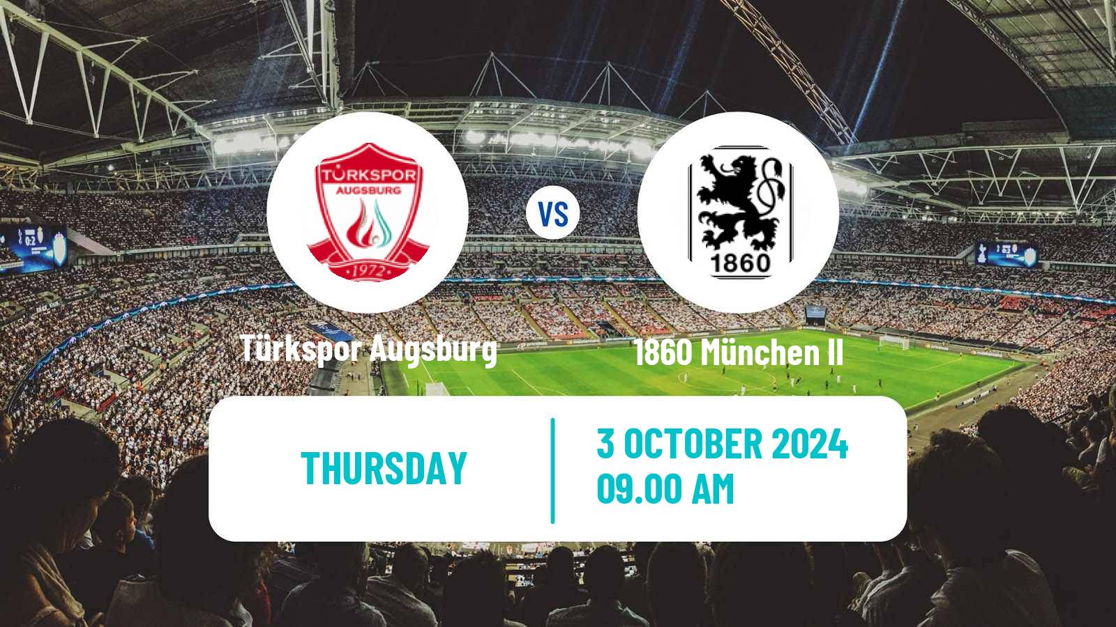 Soccer German Oberliga Bayern Süd Türkspor Augsburg - 1860 München II