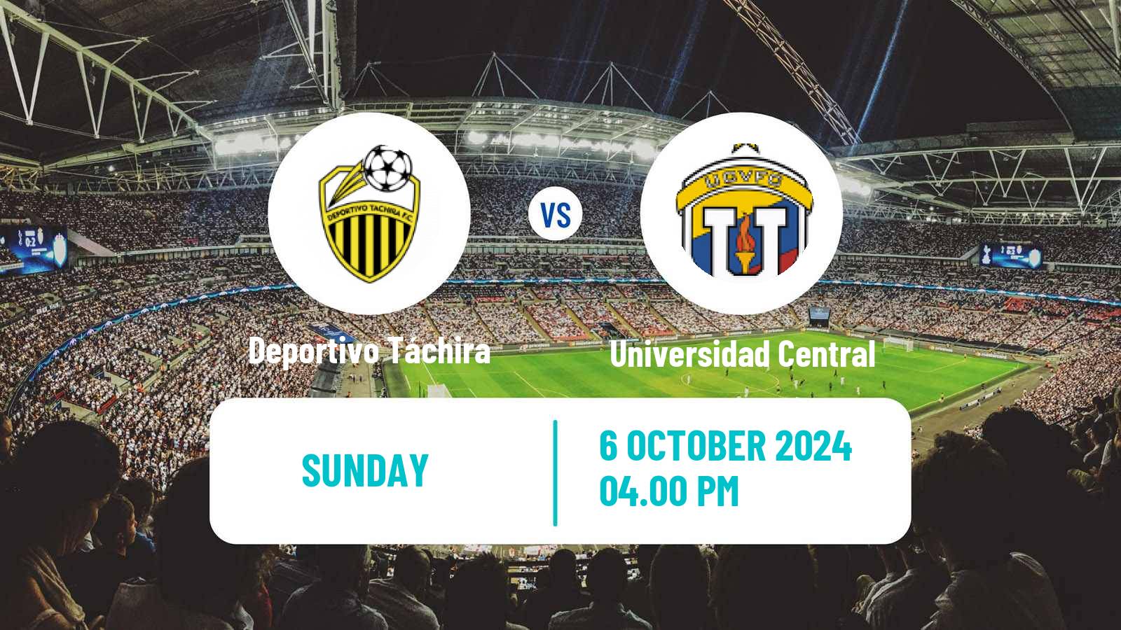 Soccer Venezuelan Primera Division Deportivo Táchira - Universidad Central