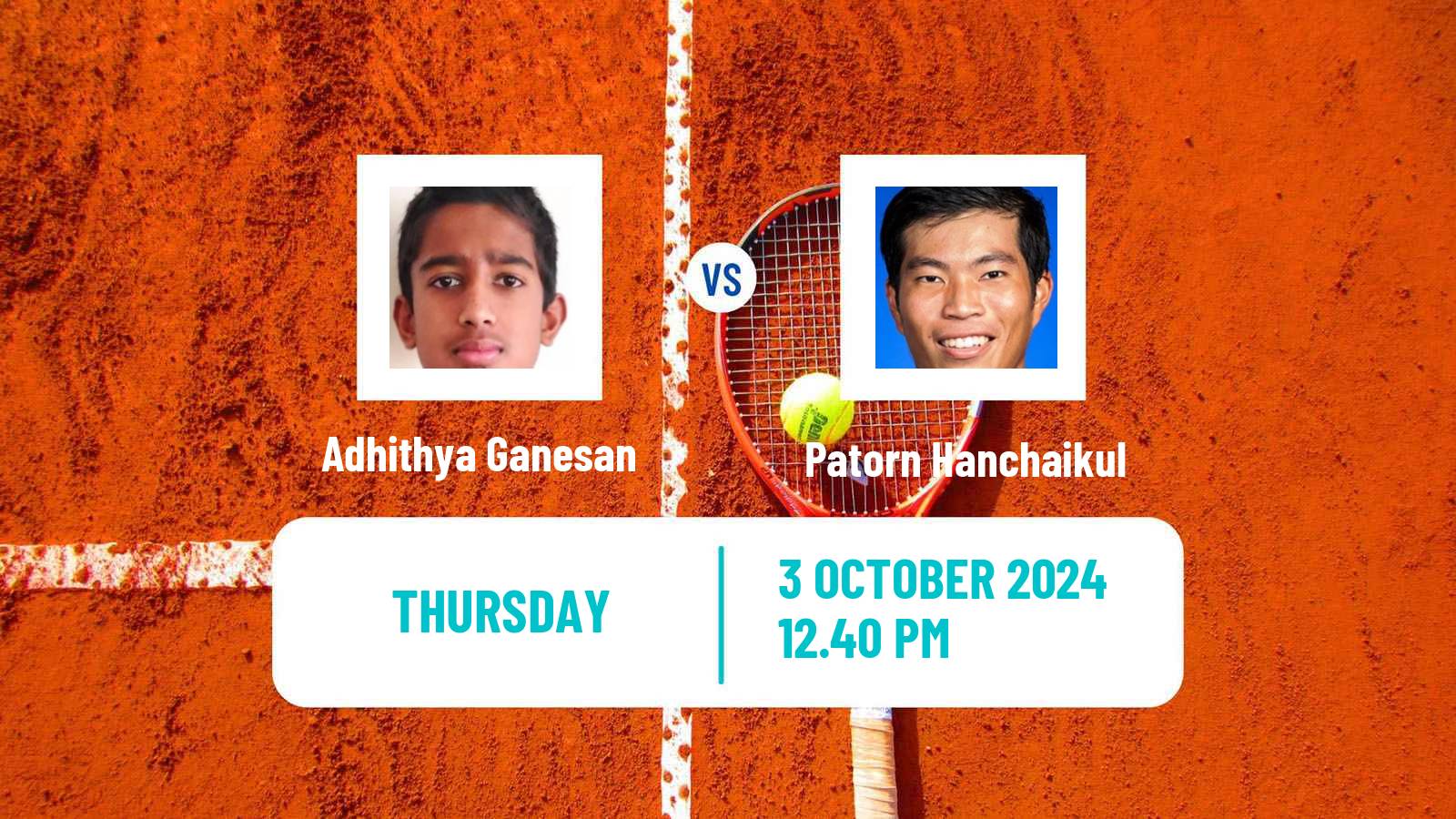 Tennis ITF M15 Ann Arbor Mi Men Adhithya Ganesan - Patorn Hanchaikul