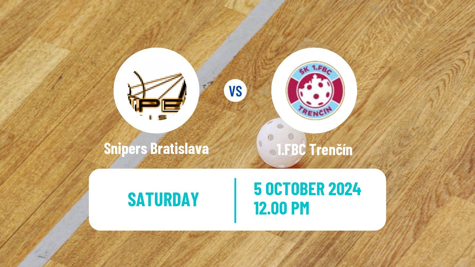 Floorball Slovak Extraliga Floorball Snipers Bratislava - 1.FBC Trenčín