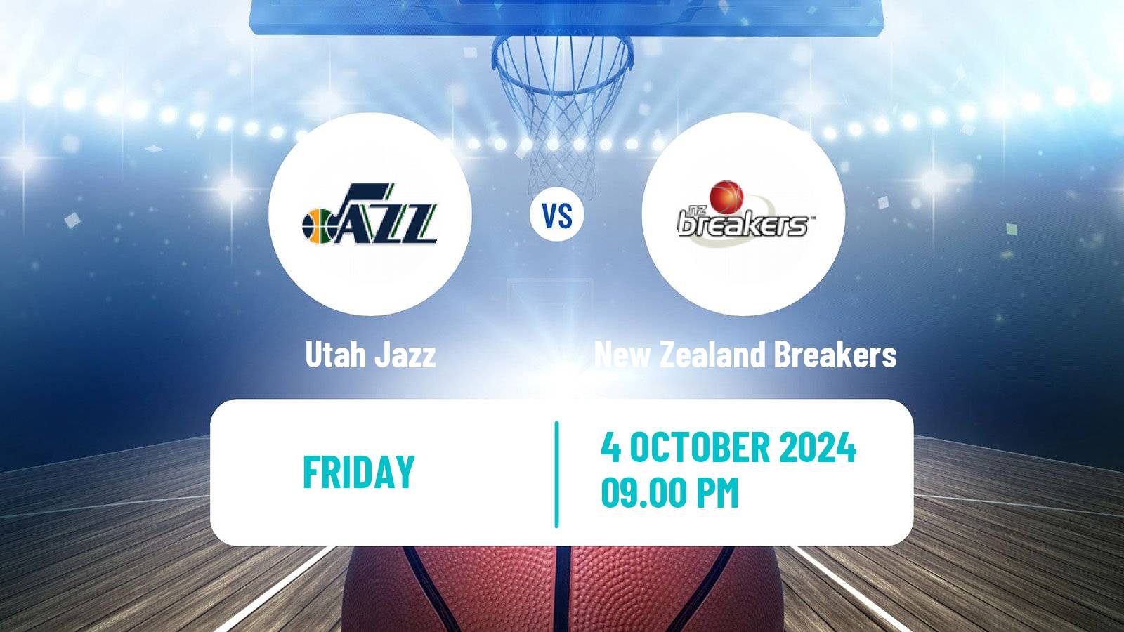 Basketball Club Friendly Basketball Utah Jazz - New Zealand Breakers