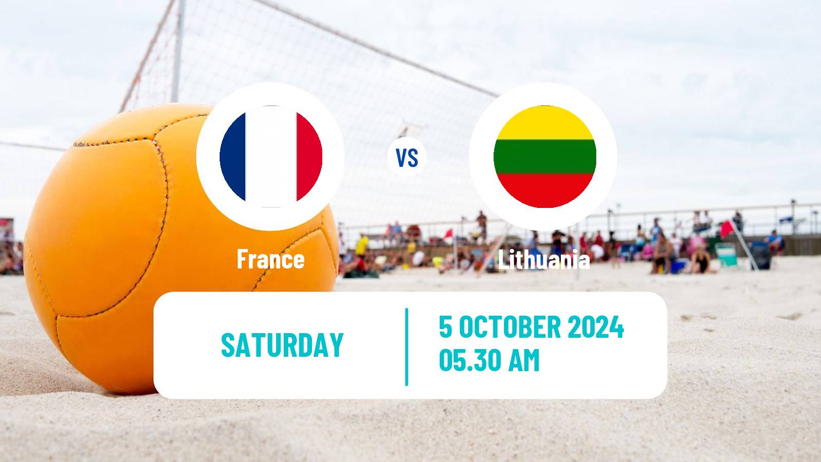 Beach soccer World Cup France - Lithuania