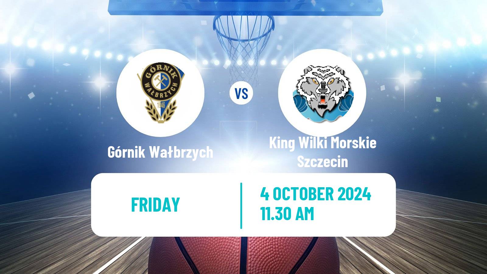 Basketball Polish Basket Liga Górnik Wałbrzych - King Wilki Morskie Szczecin