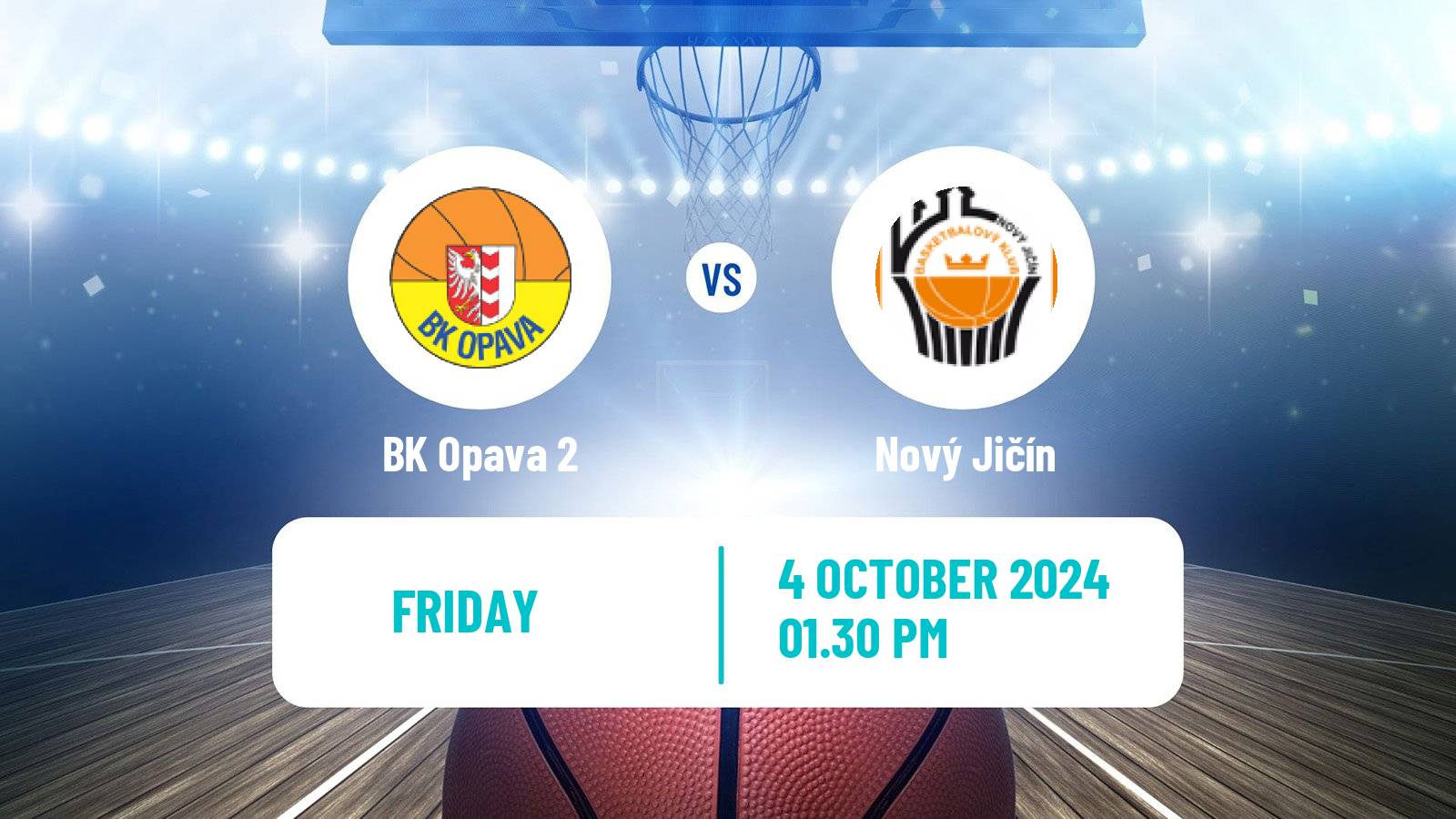 Basketball Czech 1 Liga Basketball Opava 2 - Nový Jičín