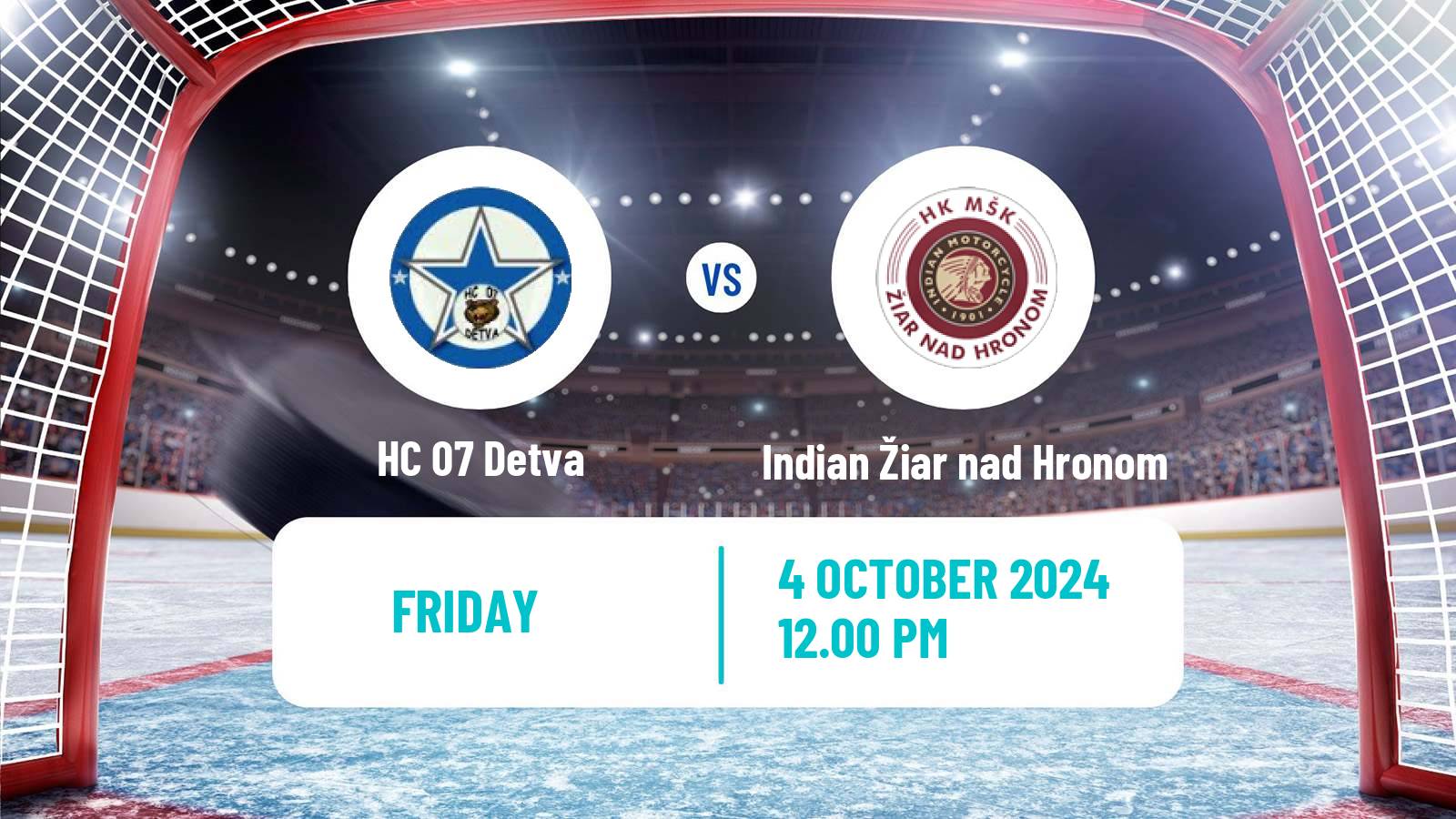 Hockey Slovak 1 Liga Hockey Detva - Indian Žiar nad Hronom