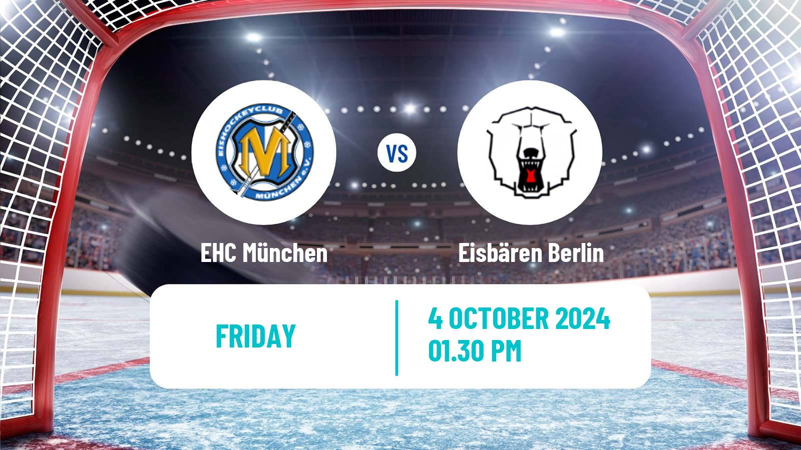 Hockey German Ice Hockey League EHC München - Eisbären Berlin