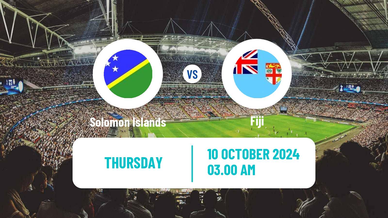 Soccer FIFA World Cup Solomon Islands - Fiji