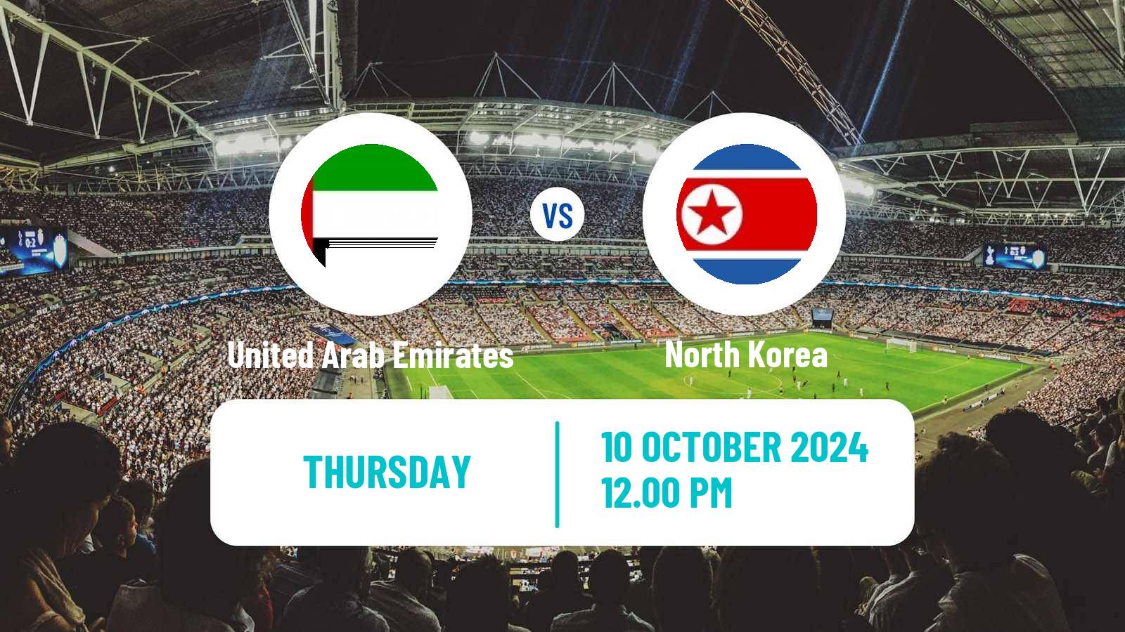 Soccer FIFA World Cup United Arab Emirates - North Korea