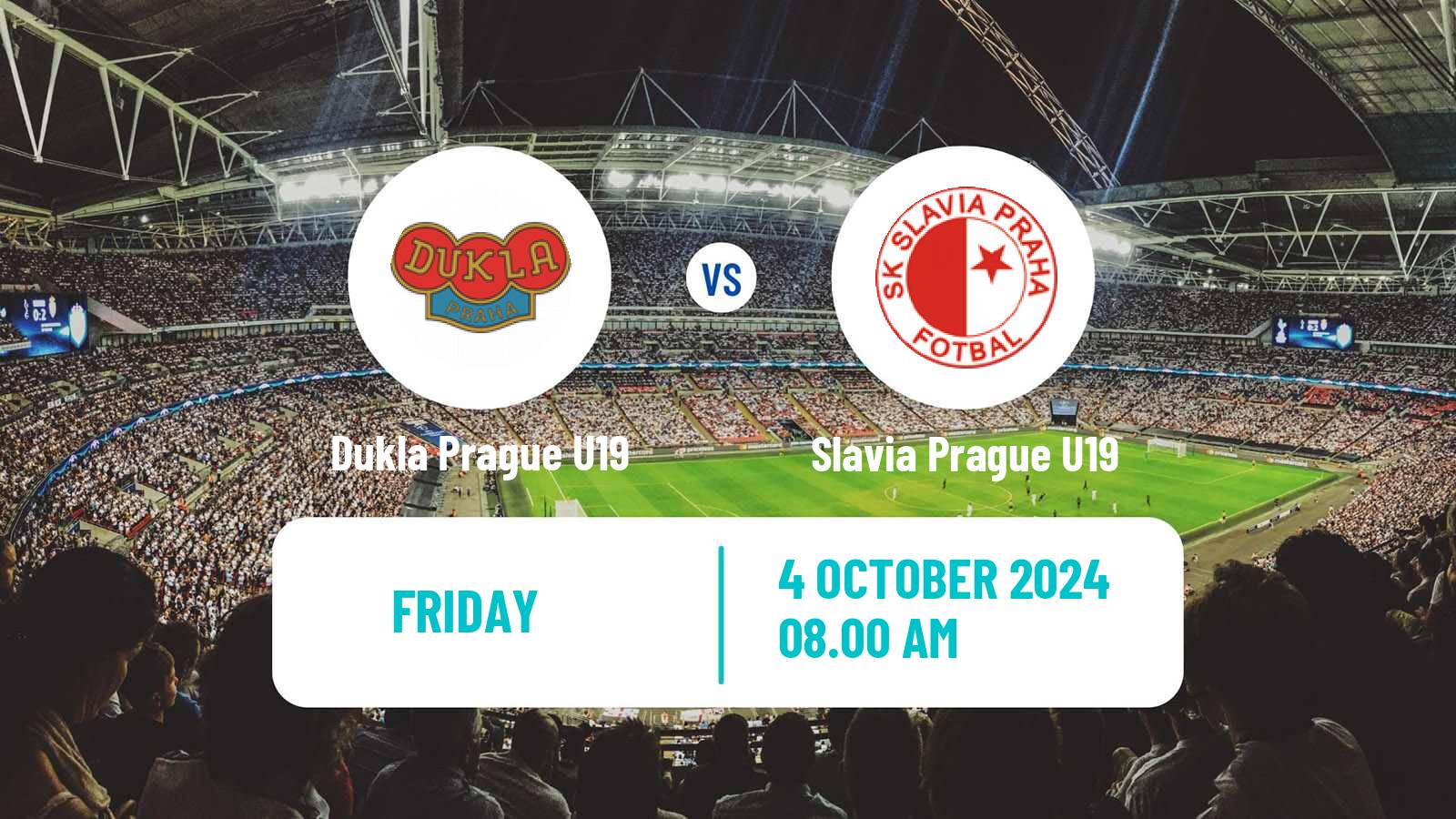 Soccer Czech U19 League Dukla Prague U19 - Slavia Prague U19