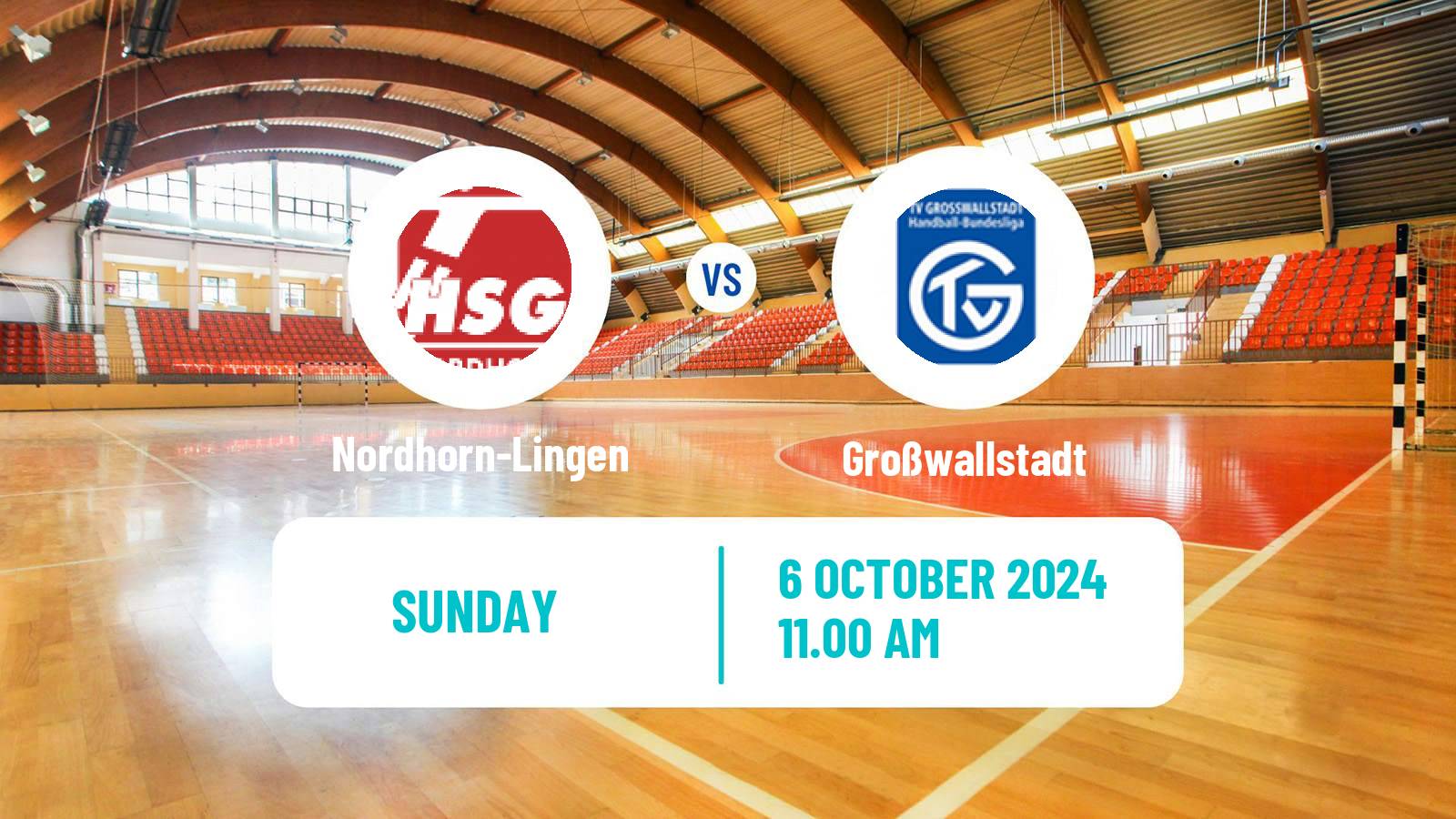 Handball German 2 Bundesliga Handball Nordhorn-Lingen - Großwallstadt