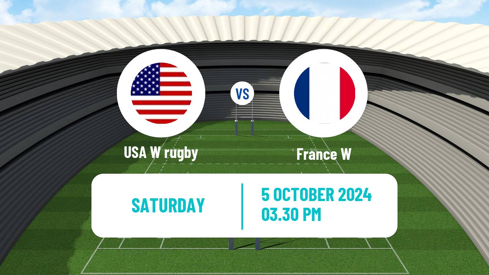 Rugby union WXV 1 Rugby Women USA W - France W