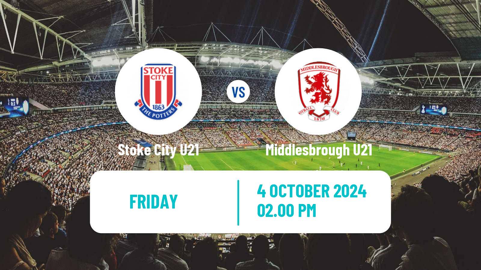 Soccer English Premier League 2 Stoke City U21 - Middlesbrough U21