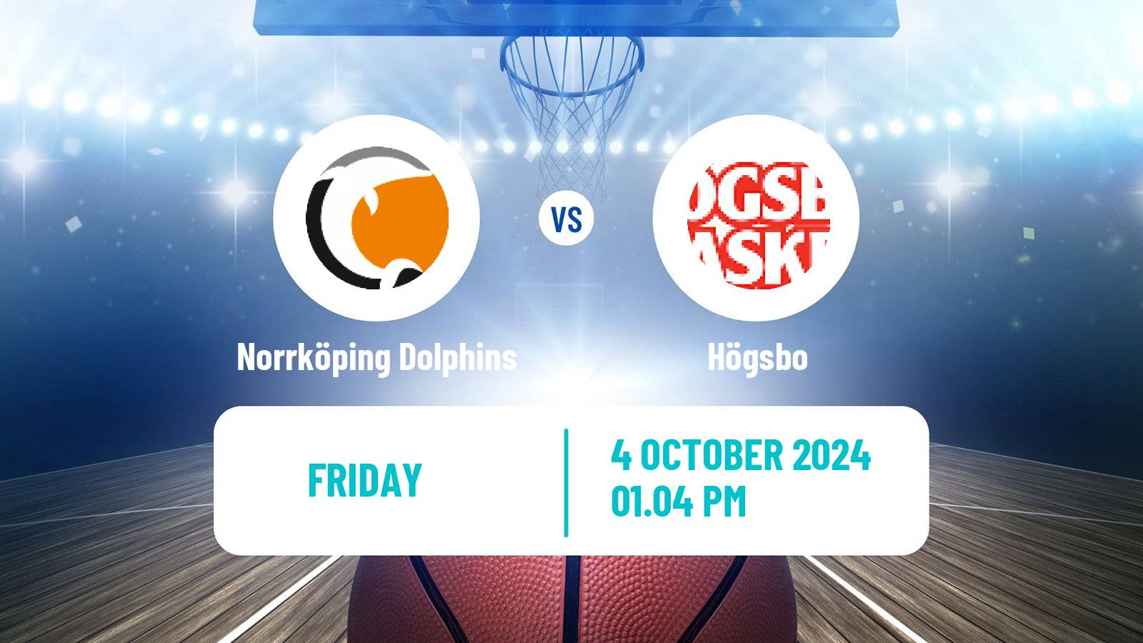 Basketball Swedish Basketligan Norrköping Dolphins - Högsbo