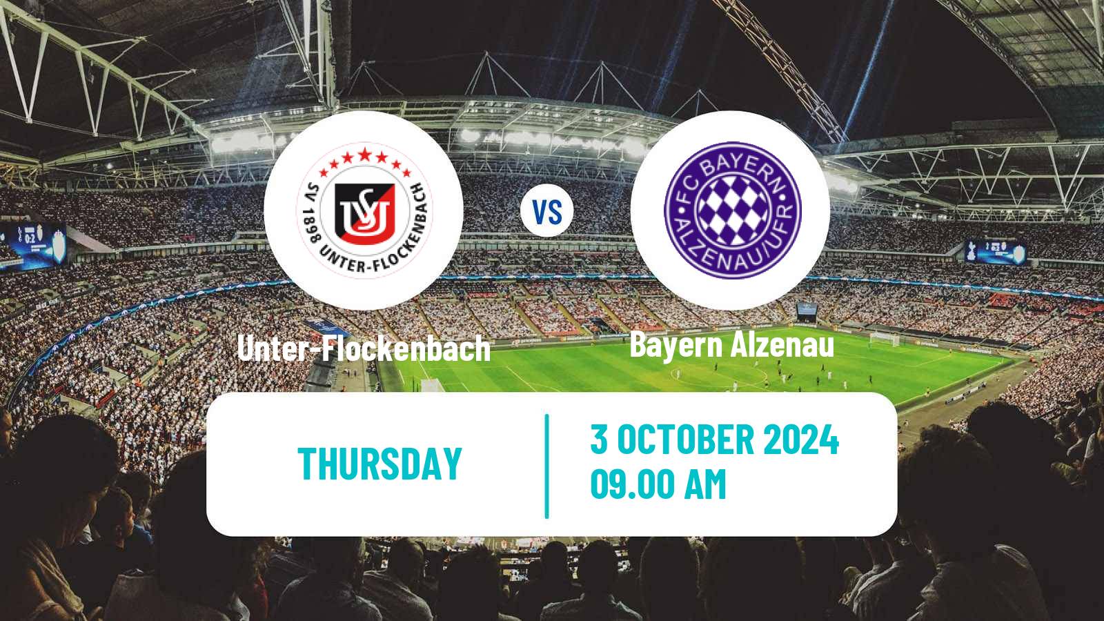 Soccer German Oberliga Hessen Unter-Flockenbach - Bayern Alzenau