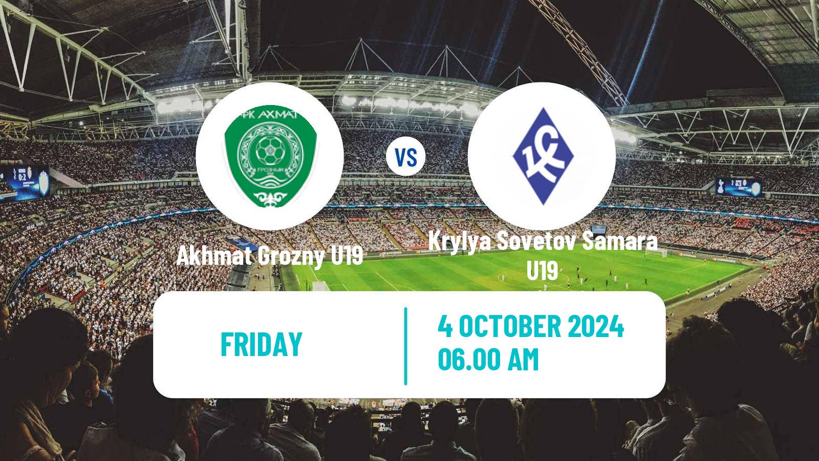 Soccer Russian Youth League Akhmat Grozny U19 - Krylya Sovetov Samara U19