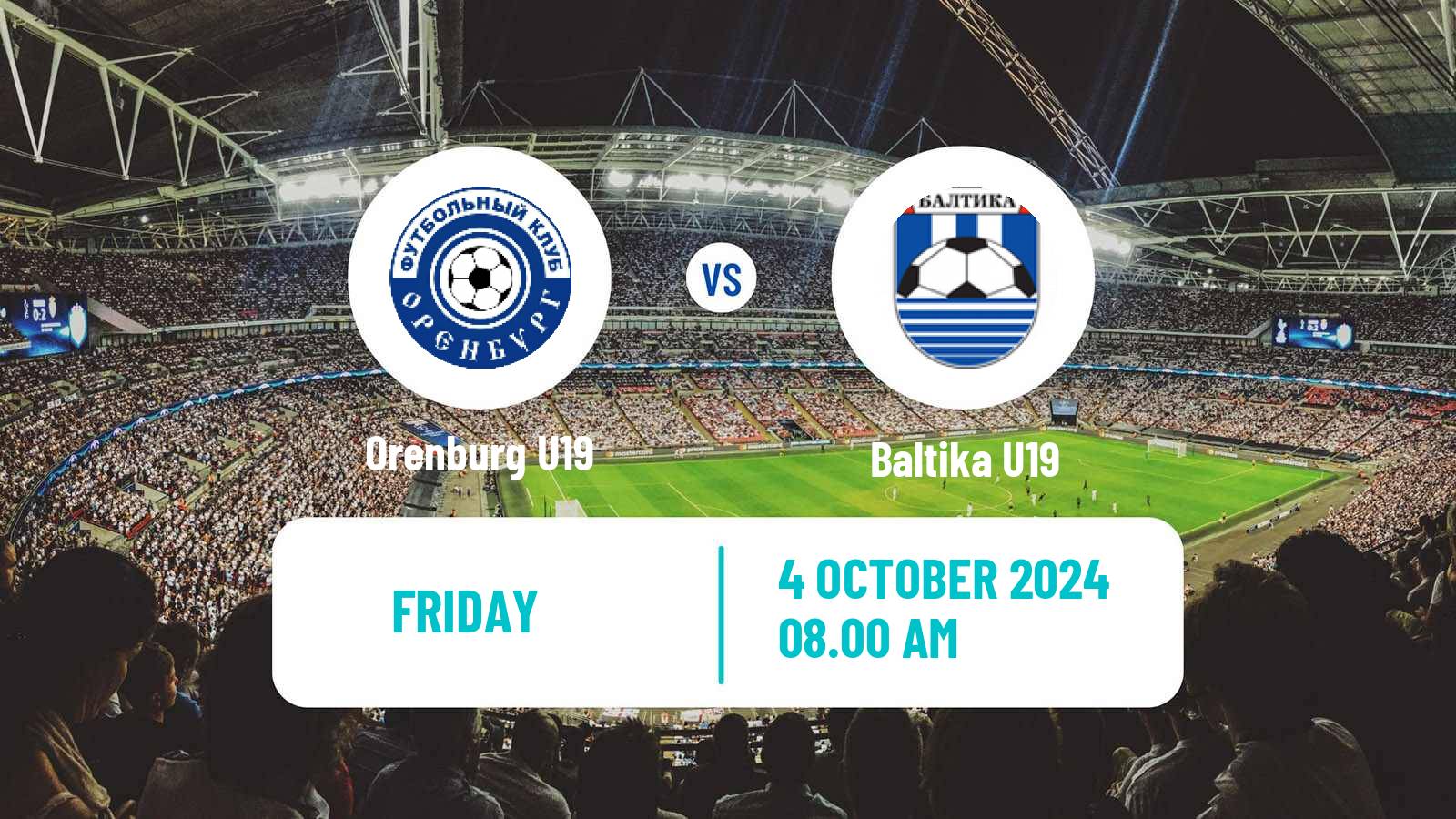 Soccer Russian Youth League Orenburg U19 - Baltika U19