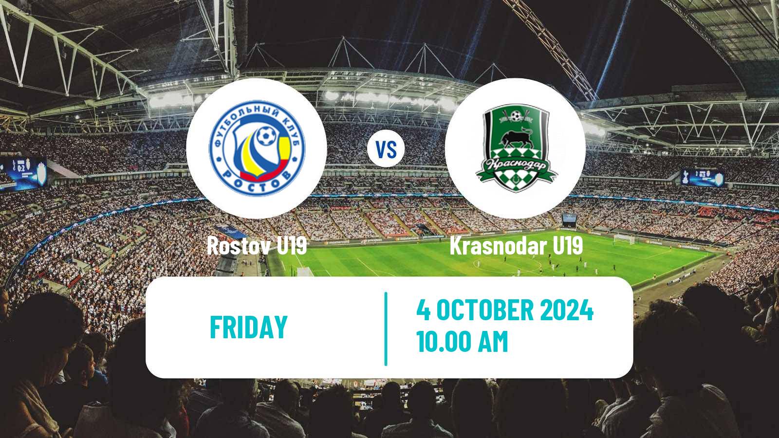 Soccer Russian Youth League Rostov U19 - Krasnodar U19