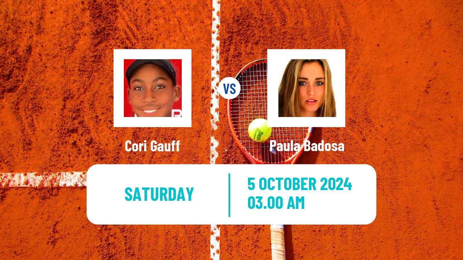 Tennis WTA Beijing Cori Gauff - Paula Badosa