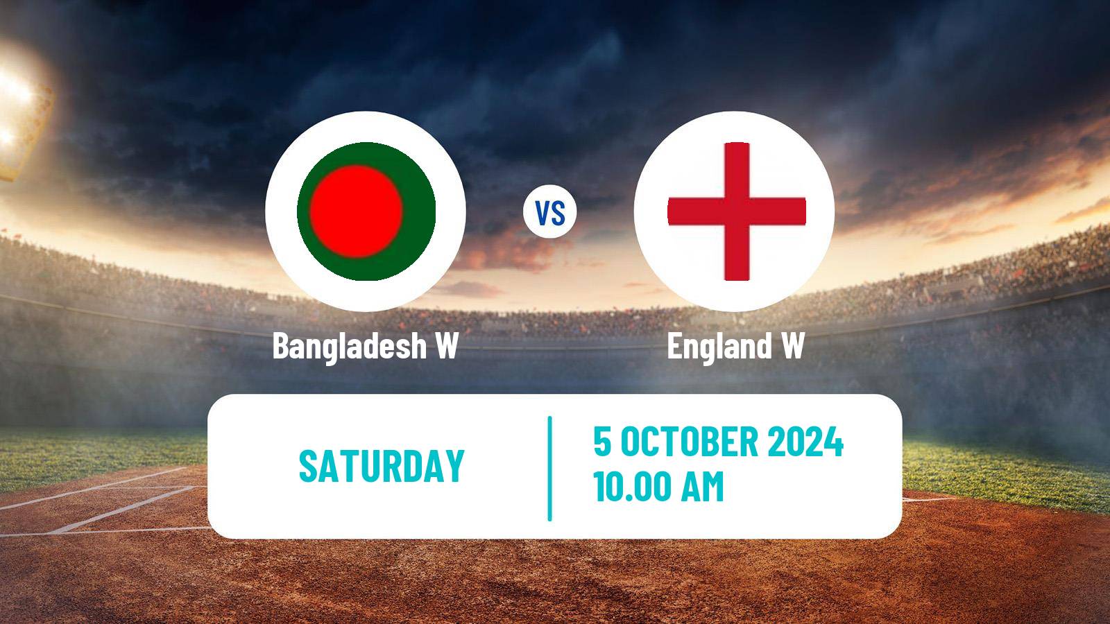 Cricket ICC World Twenty20 Women Bangladesh W - England W