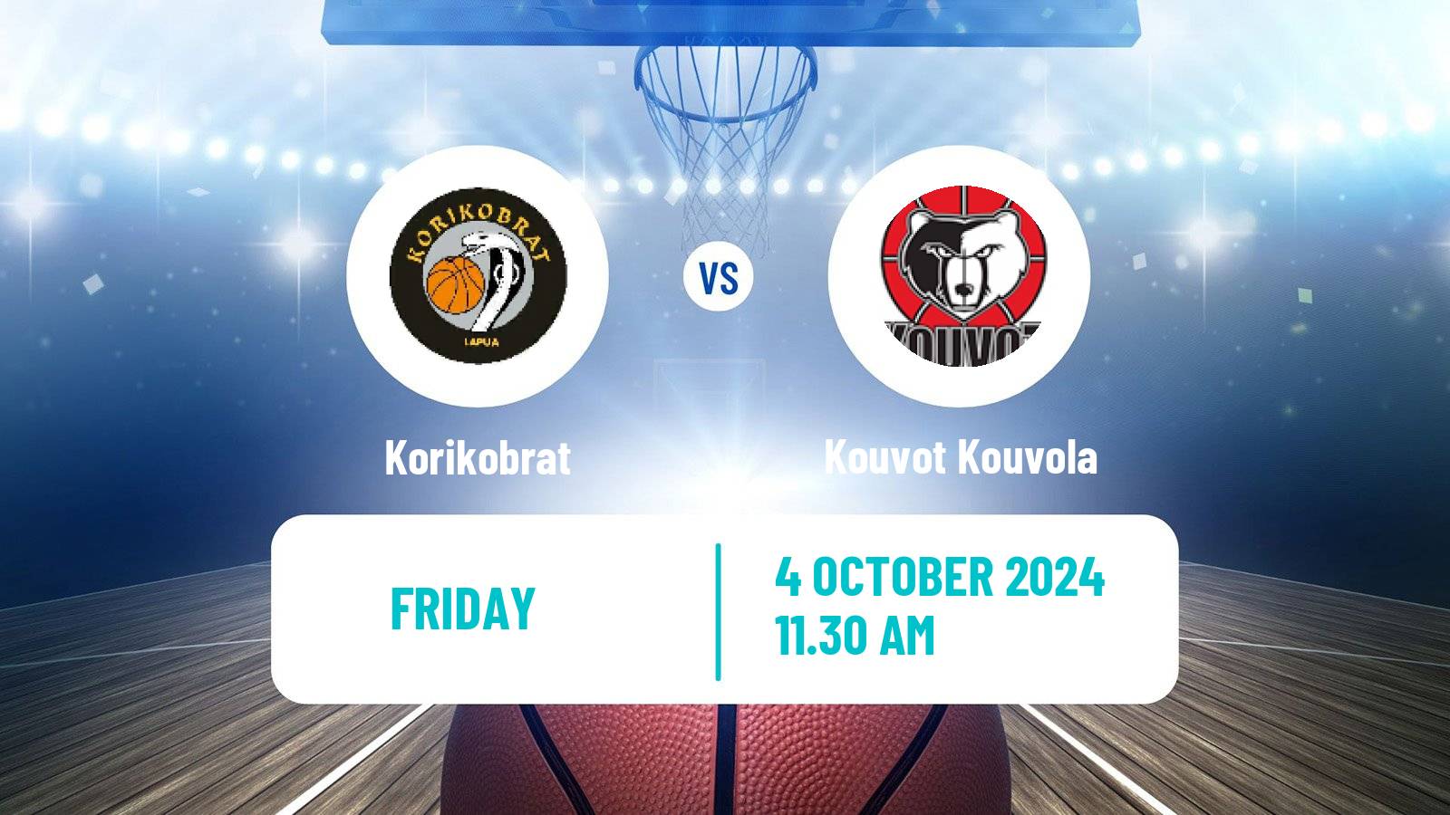 Basketball Finnish Korisliiga Korikobrat - Kouvot Kouvola