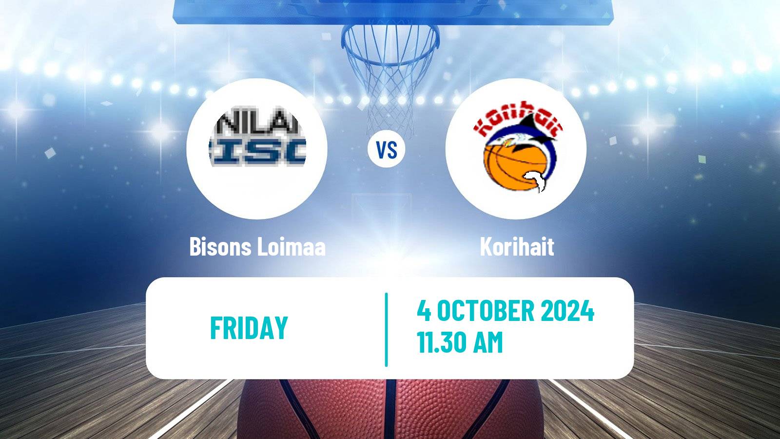 Basketball Finnish Korisliiga Bisons Loimaa - Korihait