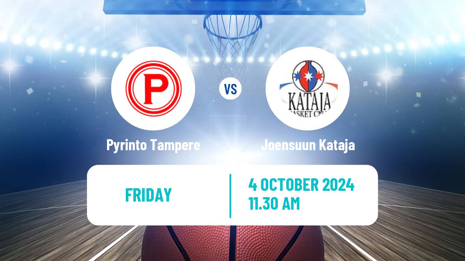 Basketball Finnish Korisliiga Pyrinto Tampere - Joensuun Kataja