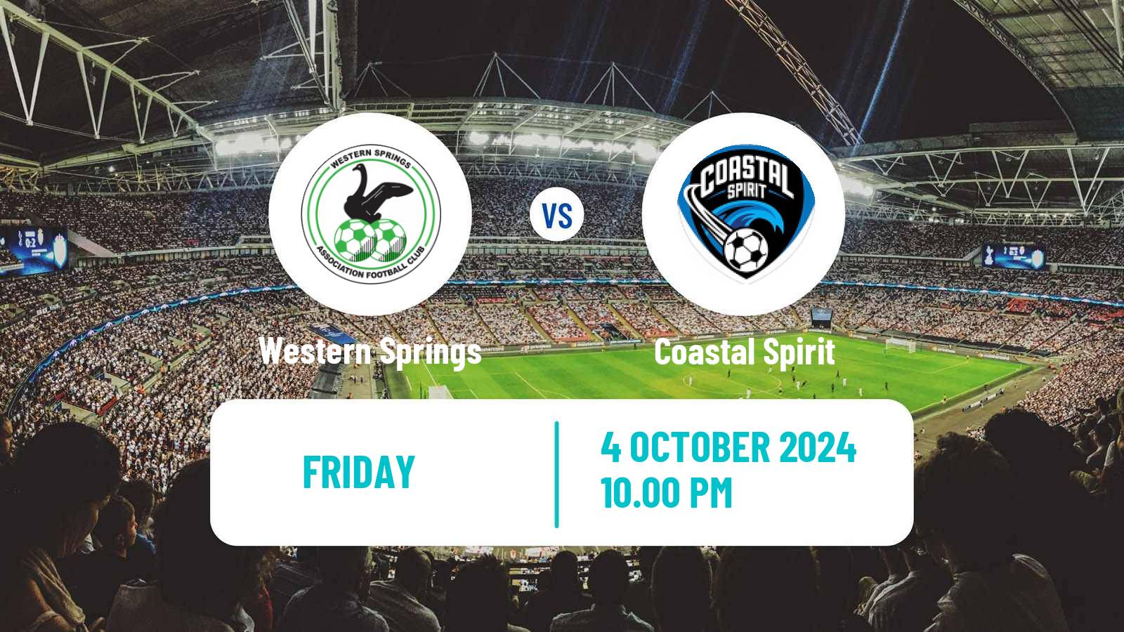 Soccer New Zealand National League Western Springs - Coastal Spirit