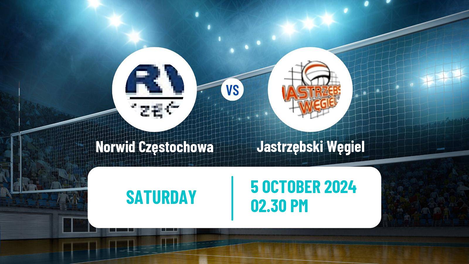 Volleyball Polish PlusLiga Norwid Częstochowa - Jastrzębski Węgiel