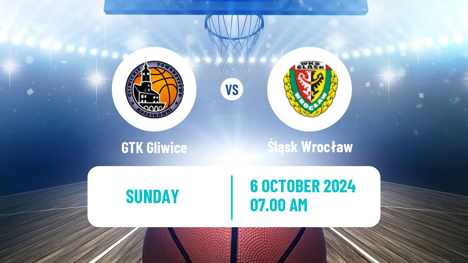 Basketball Polish Basket Liga GTK Gliwice - Śląsk Wrocław