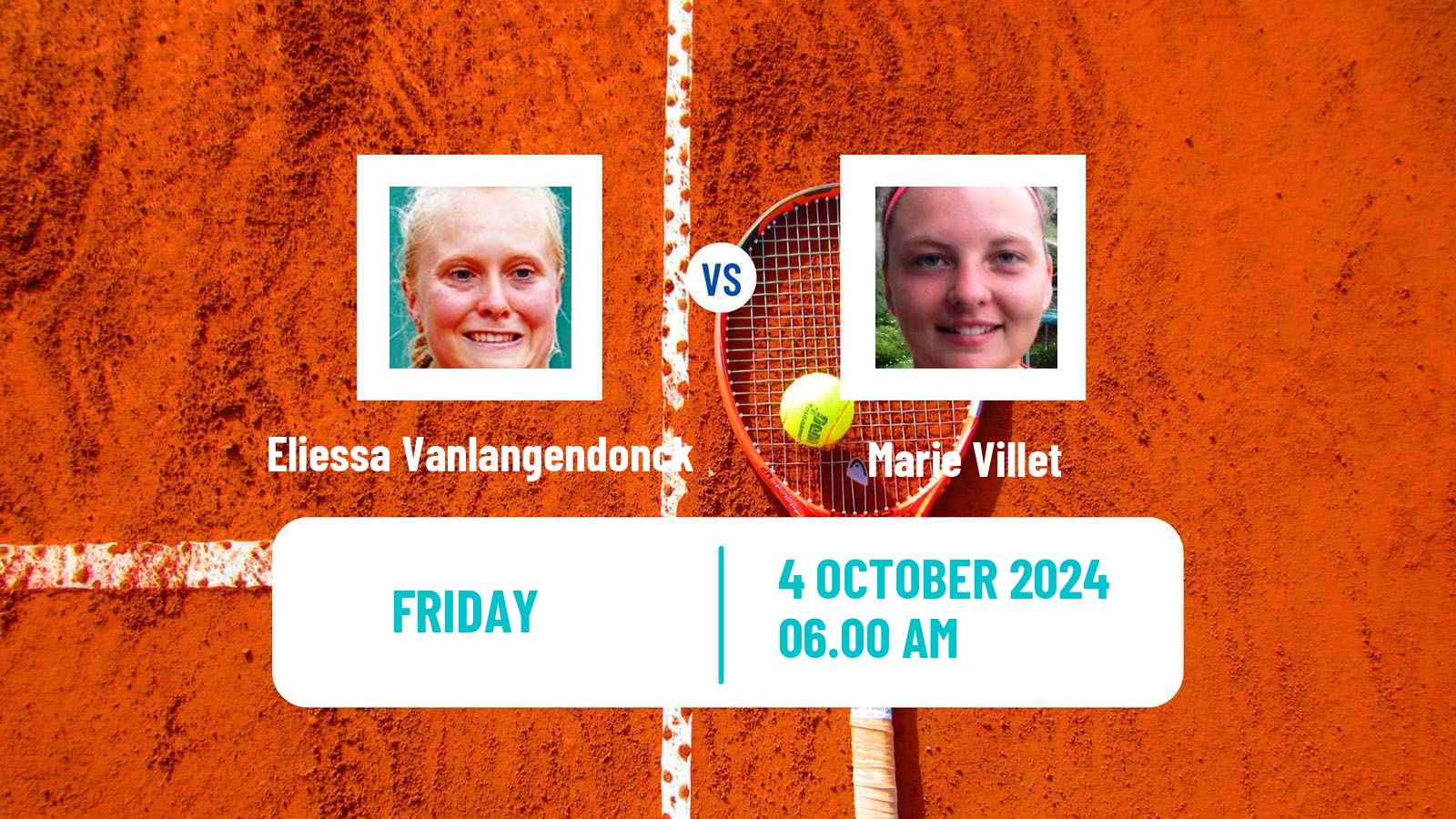 Tennis ITF W15 Monastir 38 Women Eliessa Vanlangendonck - Marie Villet