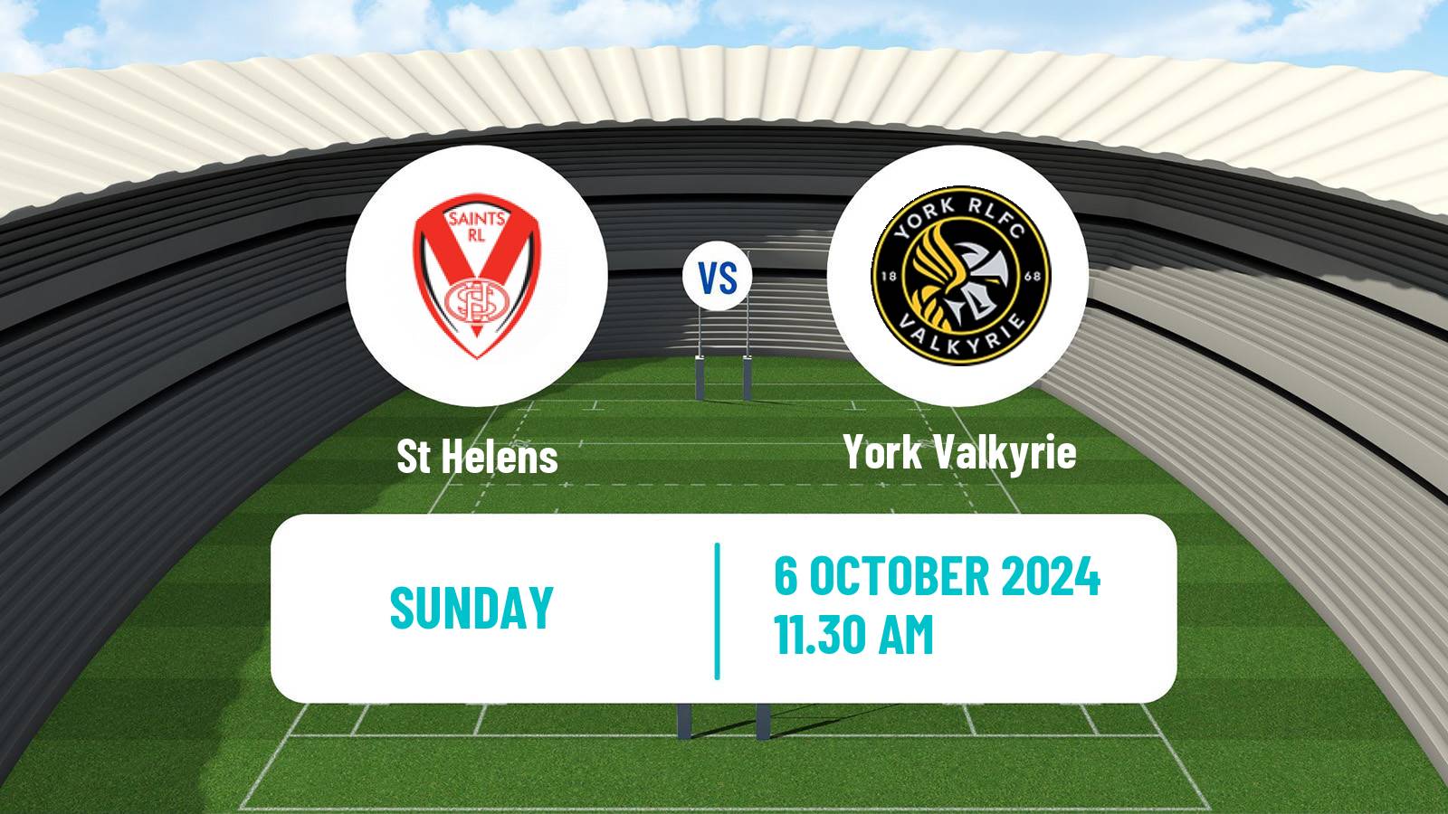 Rugby league English Super League Rugby Women St Helens - York Valkyrie