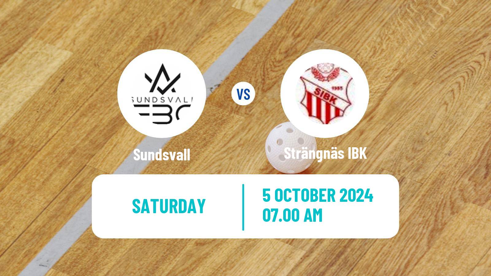 Floorball Swedish Allsvenskan Floorball Sundsvall - Strängnäs IBK