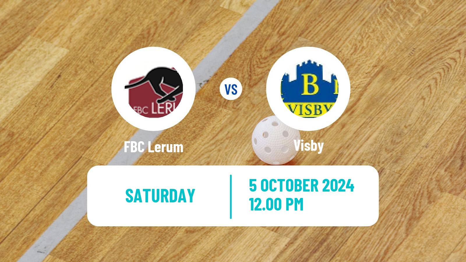 Floorball Swedish Allsvenskan Floorball Lerum - Visby