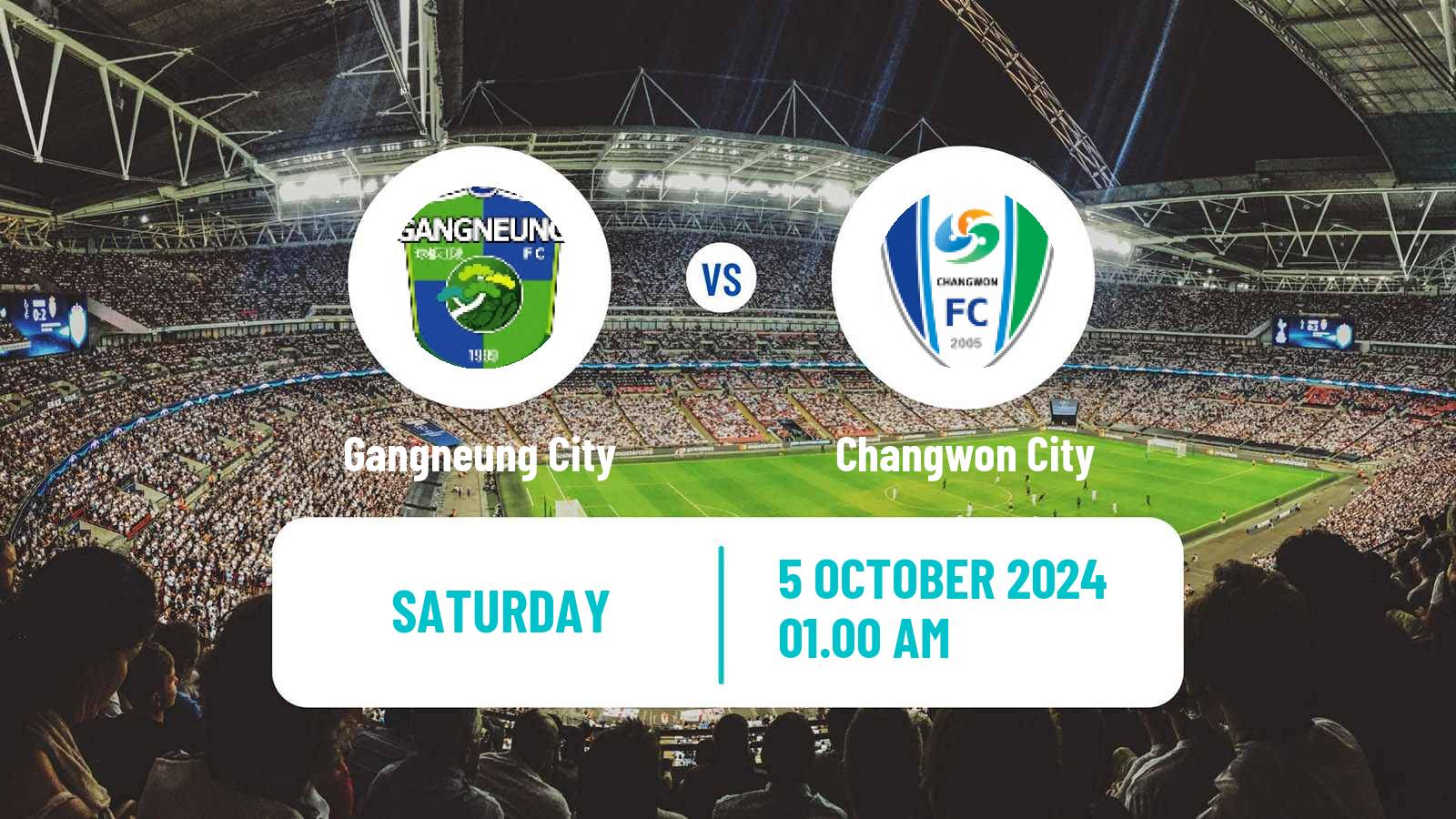 Soccer South Korean K3 League Gangneung City - Changwon City