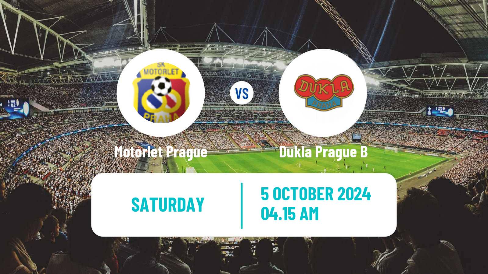 Soccer Czech CFL Group A Motorlet Prague - Dukla Prague B