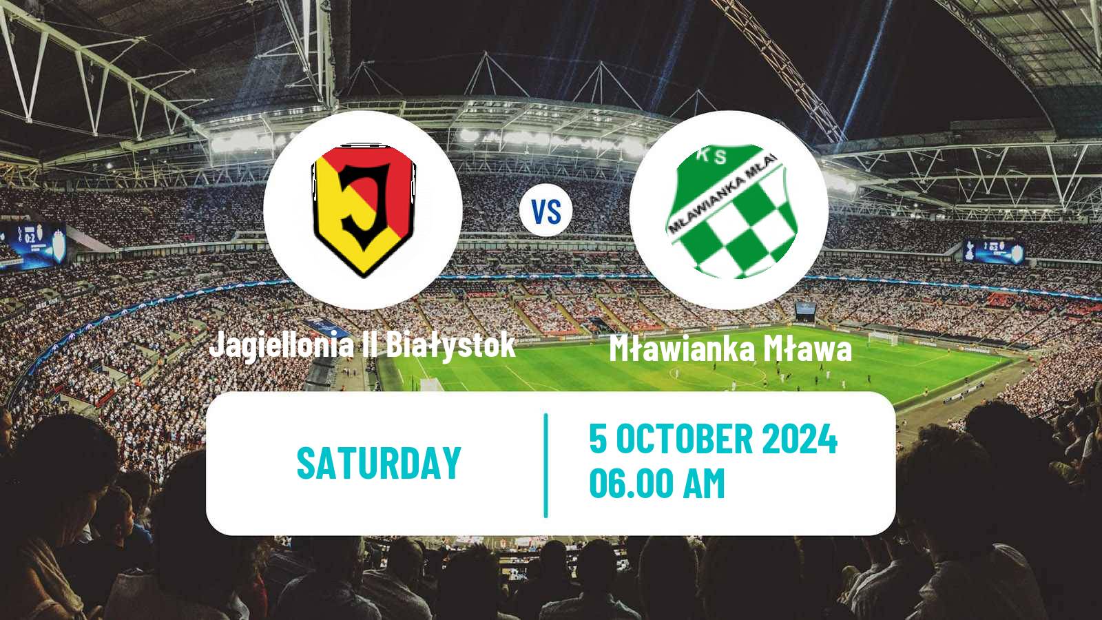 Soccer Polish Division 3 - Group I Jagiellonia II Białystok - Mławianka Mława