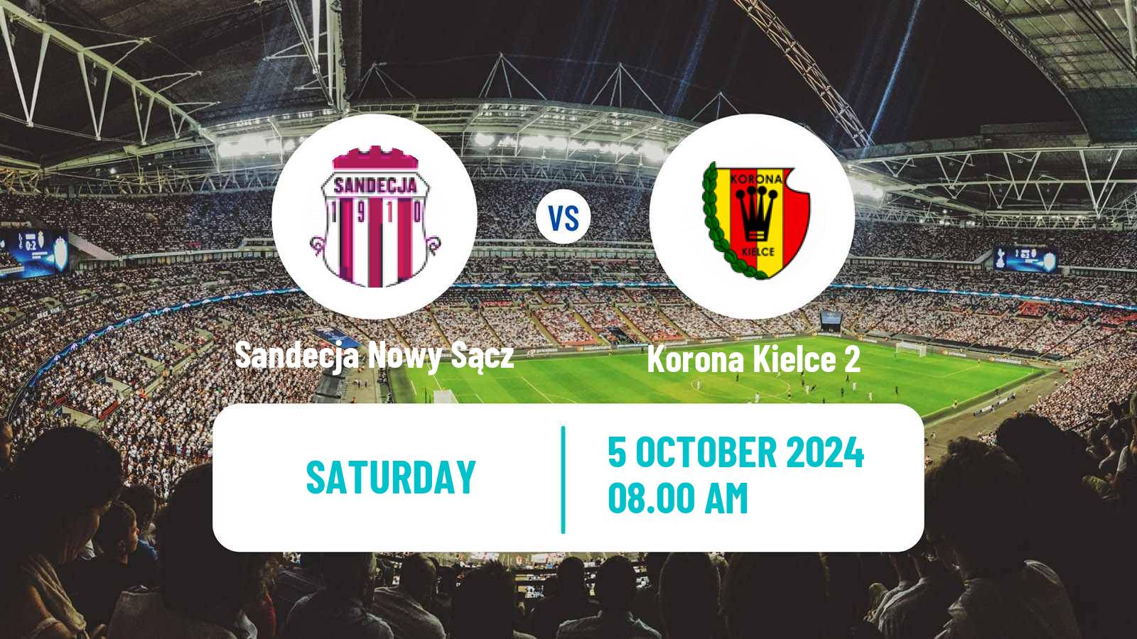 Soccer Polish Division 3 - Group IV Sandecja Nowy Sącz - Korona Kielce 2