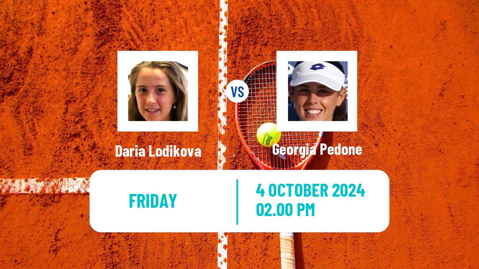 Tennis ITF W75 Sao Paulo Women Daria Lodikova - Georgia Pedone