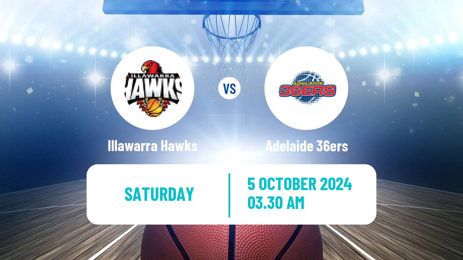 Basketball Australian NBL Illawarra Hawks - Adelaide 36ers