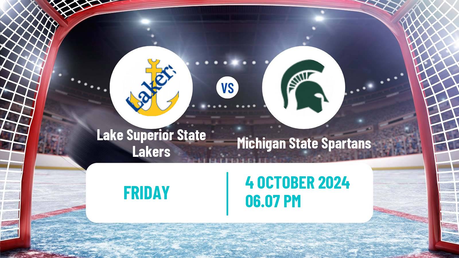 Hockey NCAA Hockey Lake Superior State Lakers - Michigan State Spartans