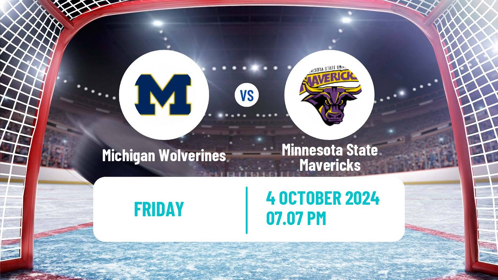 Hockey NCAA Hockey Michigan Wolverines - Minnesota State Mavericks