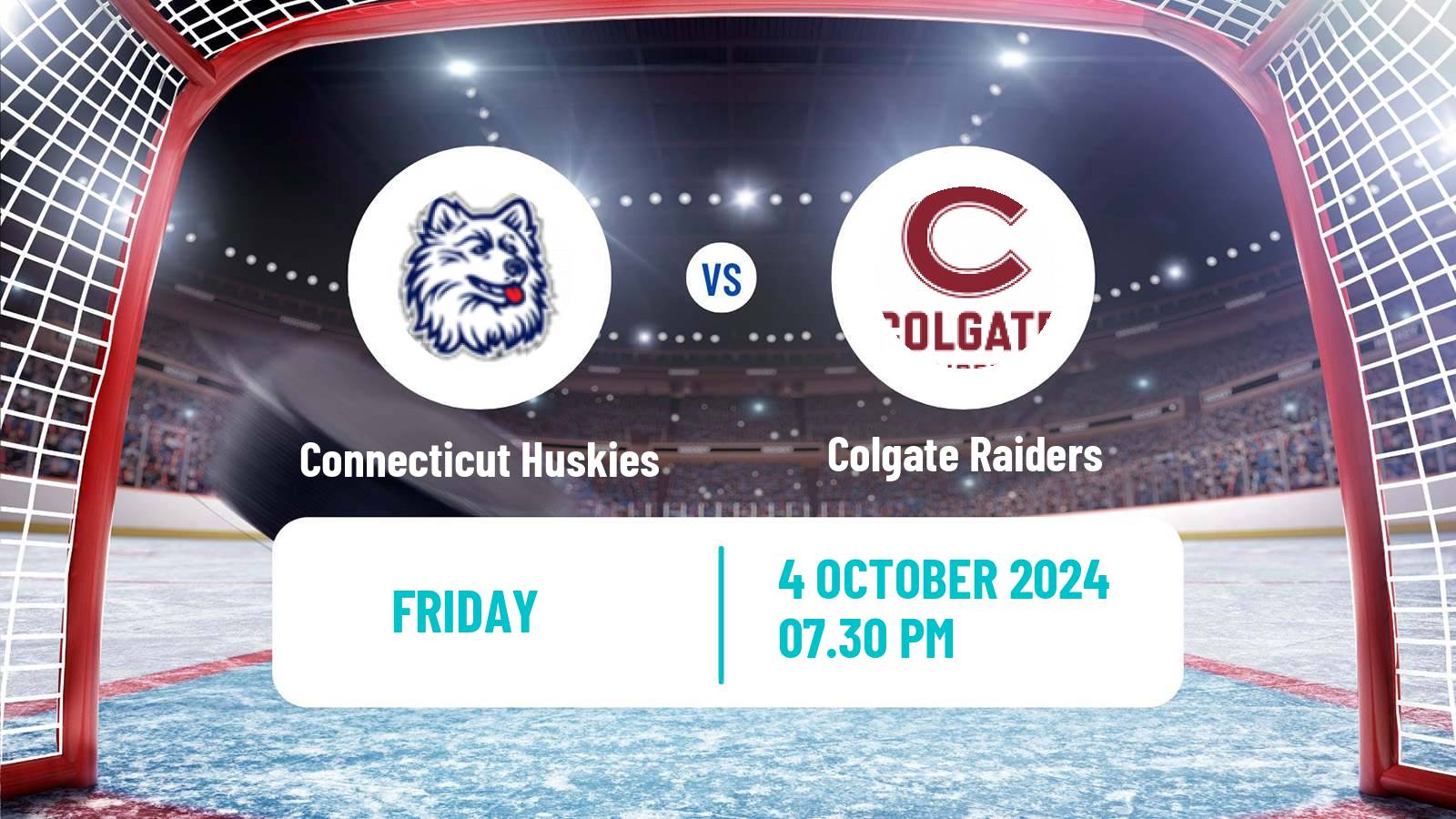 Hockey NCAA Hockey Connecticut Huskies - Colgate Raiders