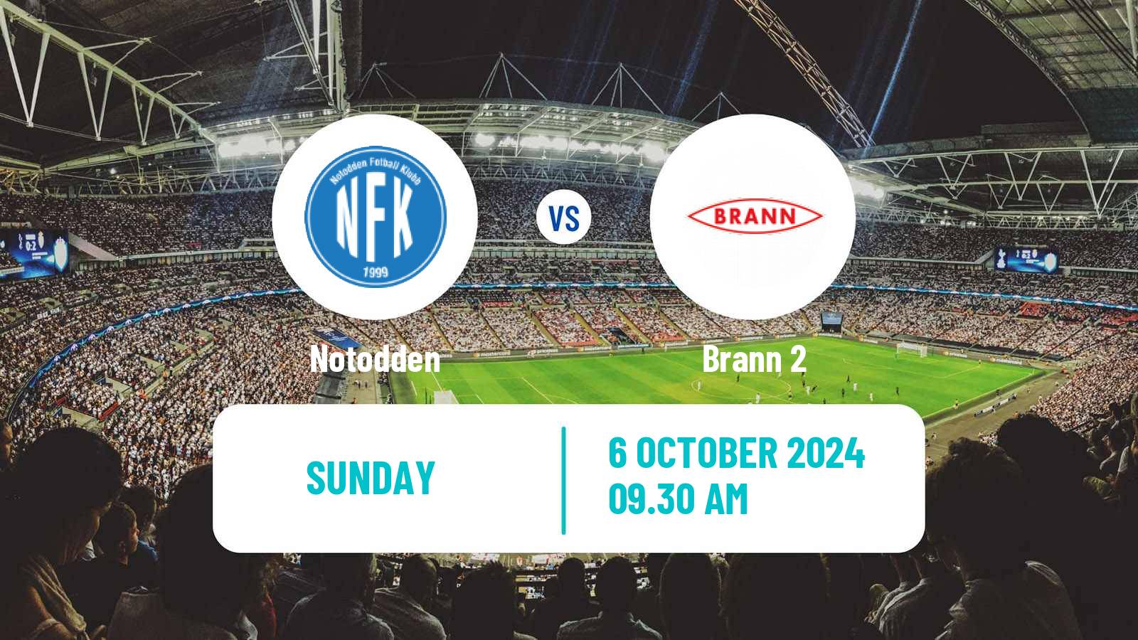 Soccer Norwegian Division 2 - Group 1 Notodden - Brann 2