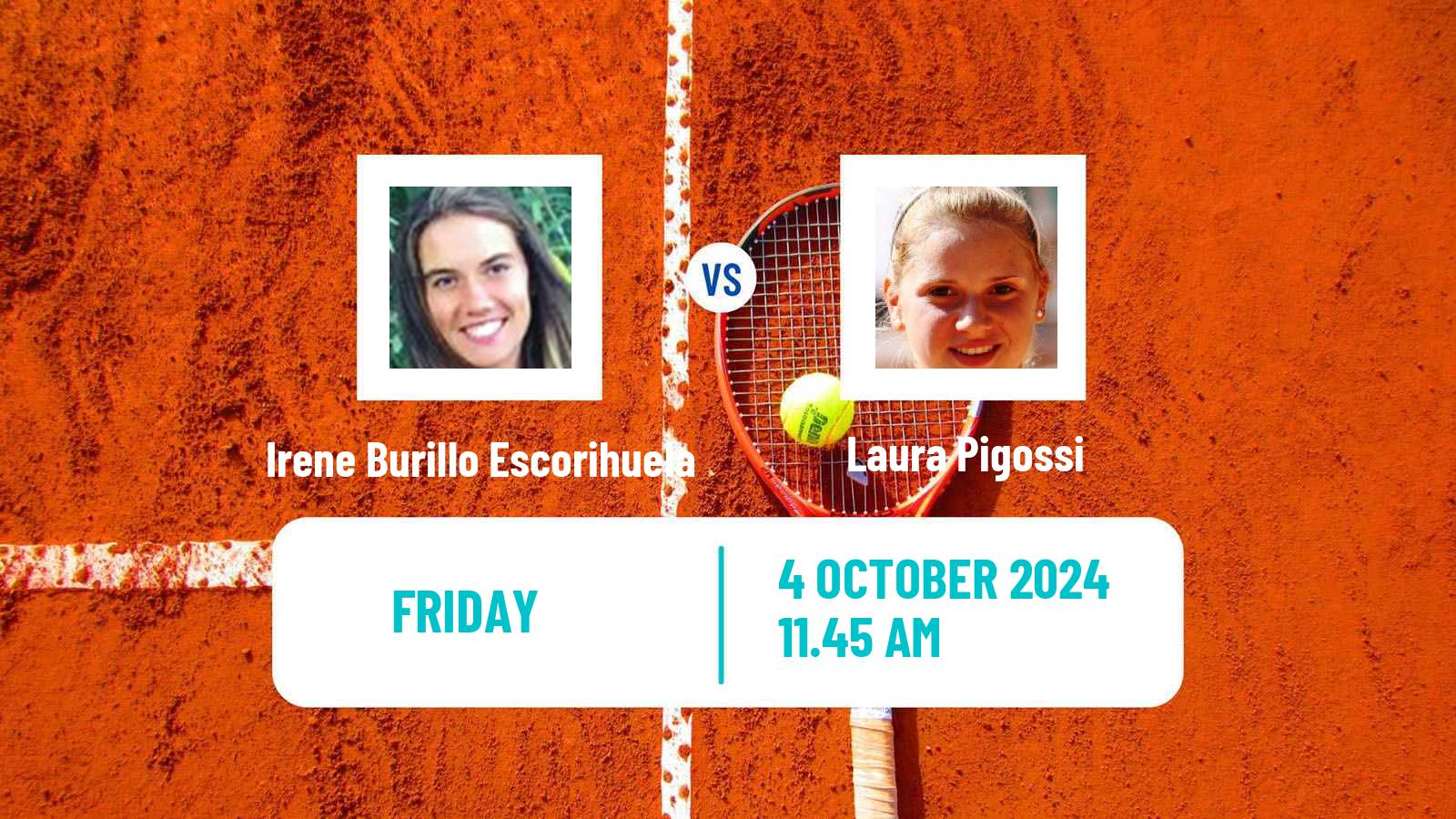 Tennis ITF W75 Sao Paulo Women Irene Burillo Escorihuela - Laura Pigossi