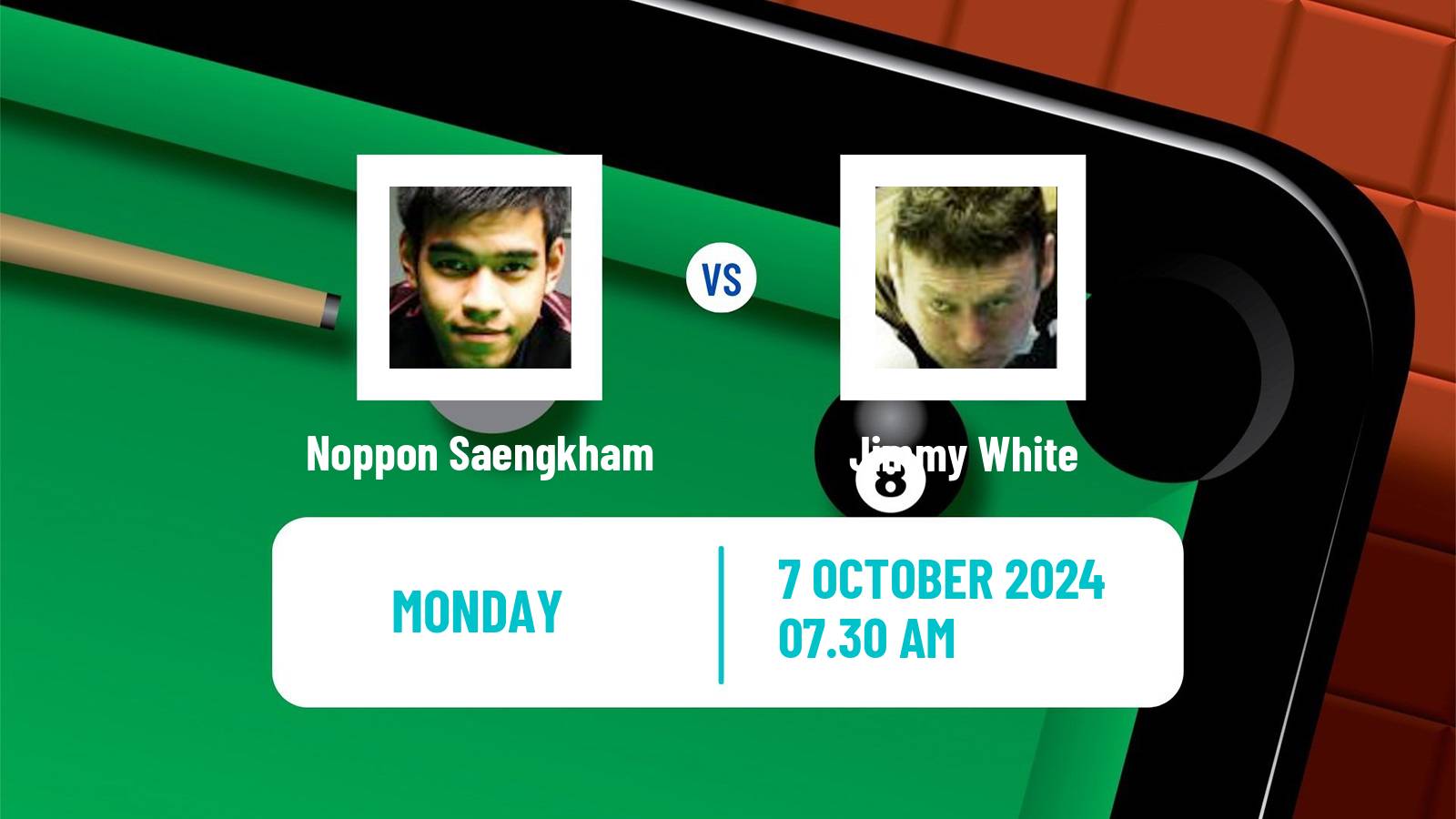 Snooker Wuhan Open Noppon Saengkham - Jimmy White