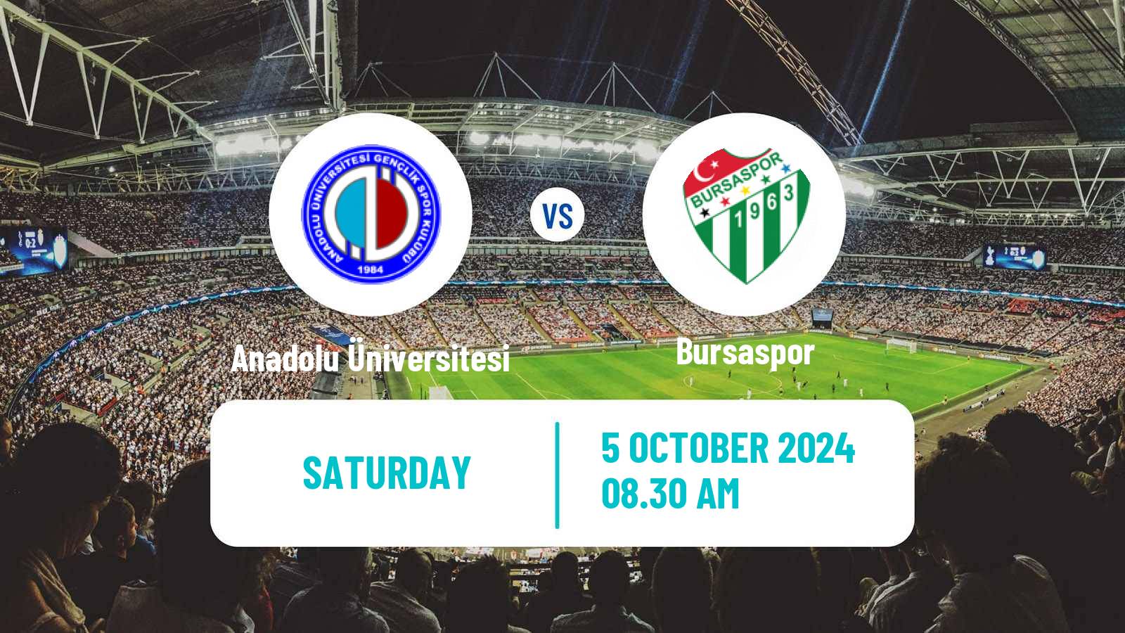 Soccer Turkish 3 Lig Group 1 Anadolu Üniversitesi - Bursaspor