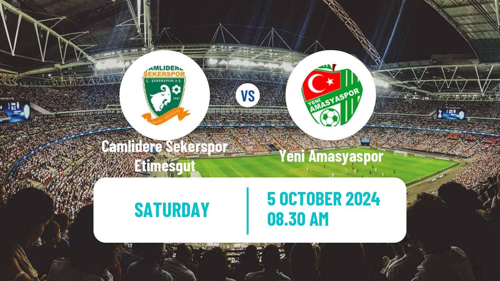 Soccer Turkish 3 Lig Group 2 Camlidere Sekerspor Etimesgut - Yeni Amasyaspor