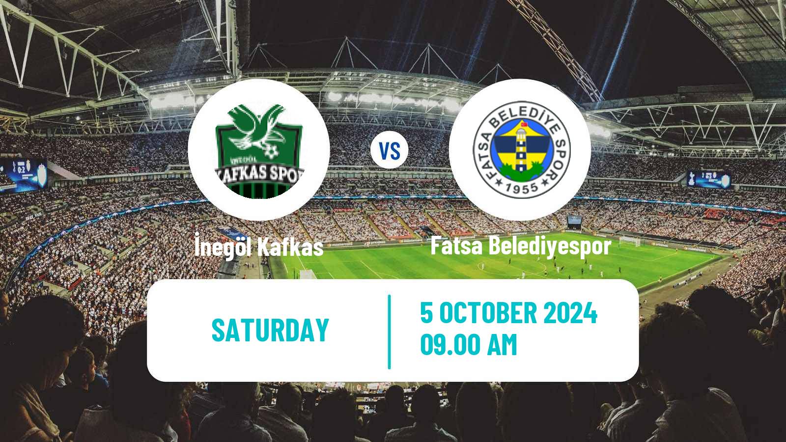 Soccer Turkish 3 Lig Group 2 İnegöl Kafkas - Fatsa Belediyespor